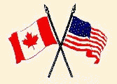 Canada/U.S.A. Flags